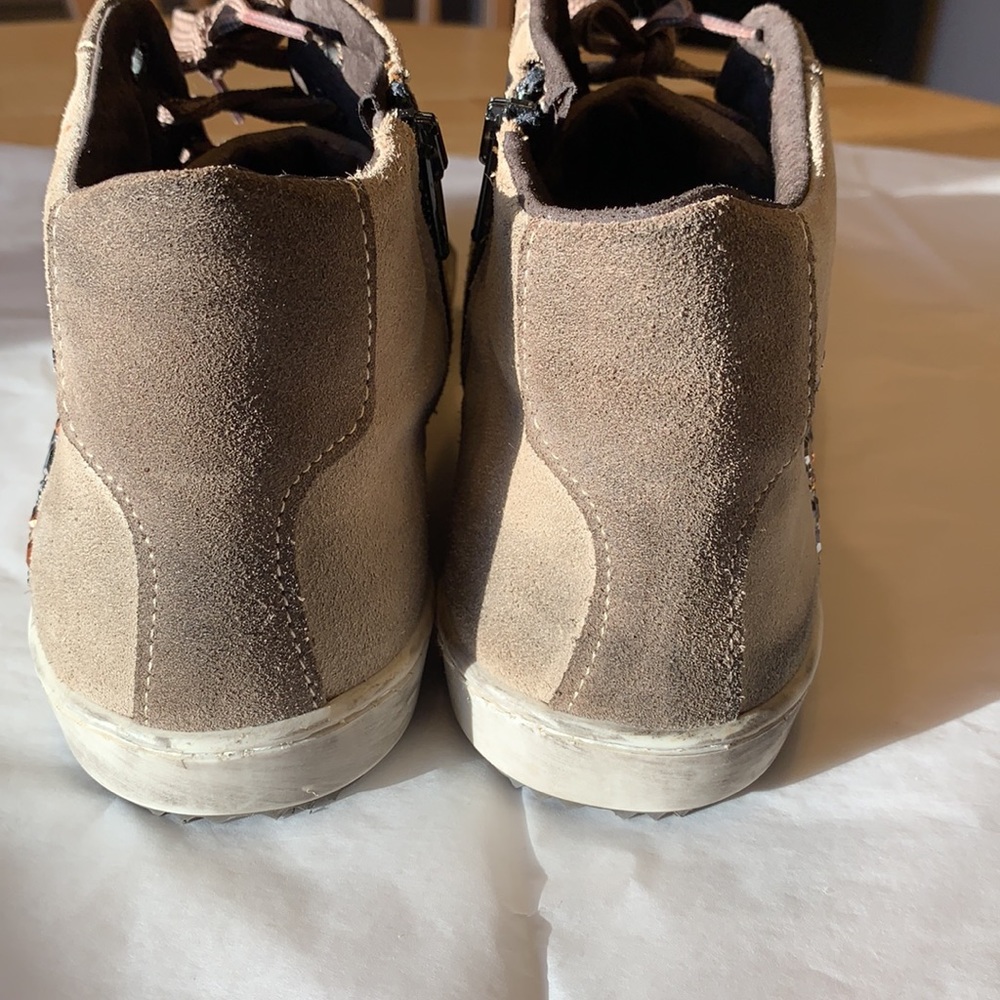 Distressed Jeweled Italian Sneakers *Brand New* *Never Worn* - Picture 4 of 9